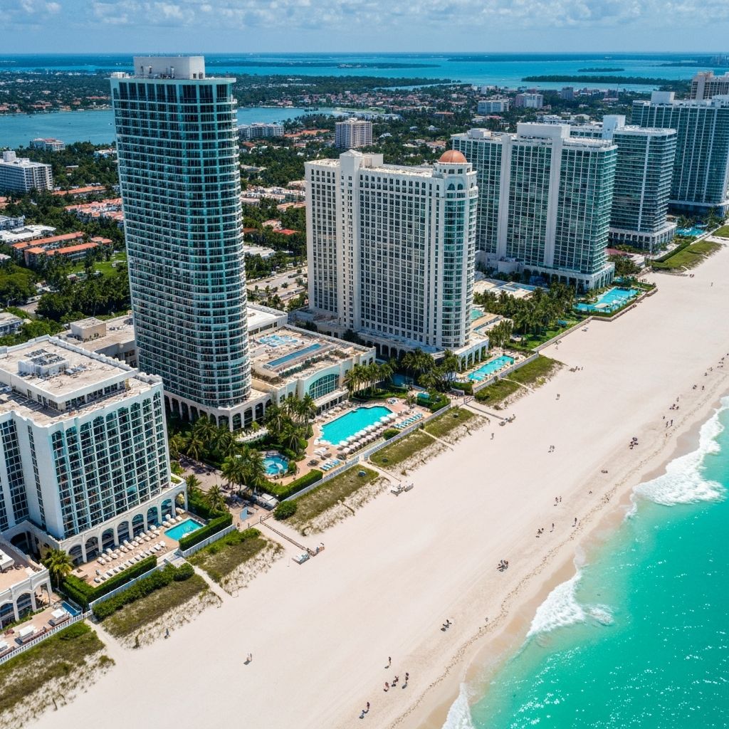 Miami Beach aerial view