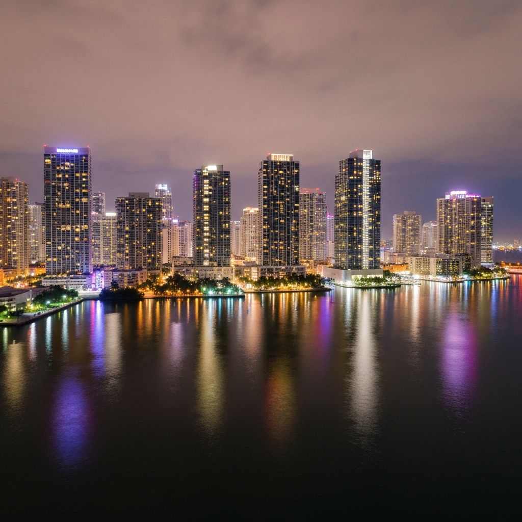 Miami at night